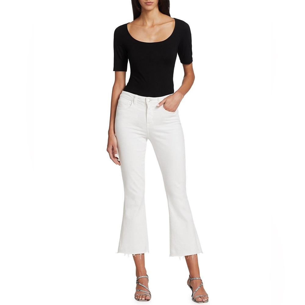L'AGENCE Kendra Crop Flare Jeans NWOT